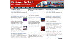 Desktop Screenshot of hafenwirtschaft.de
