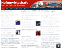 Tablet Screenshot of hafenwirtschaft.de